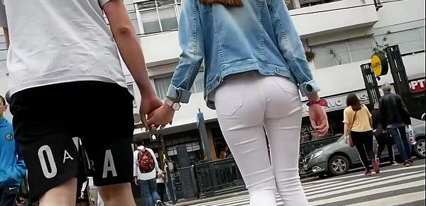  Tight Jeans and Thigh-Gaps in the Streets - CandidSluts.com Teaser